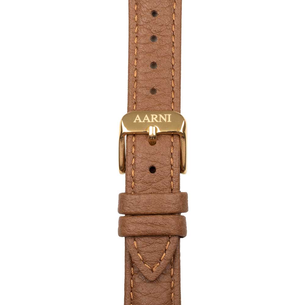 Elk Leather Watch Band 16mm (Cognac) Watch bands Aarni