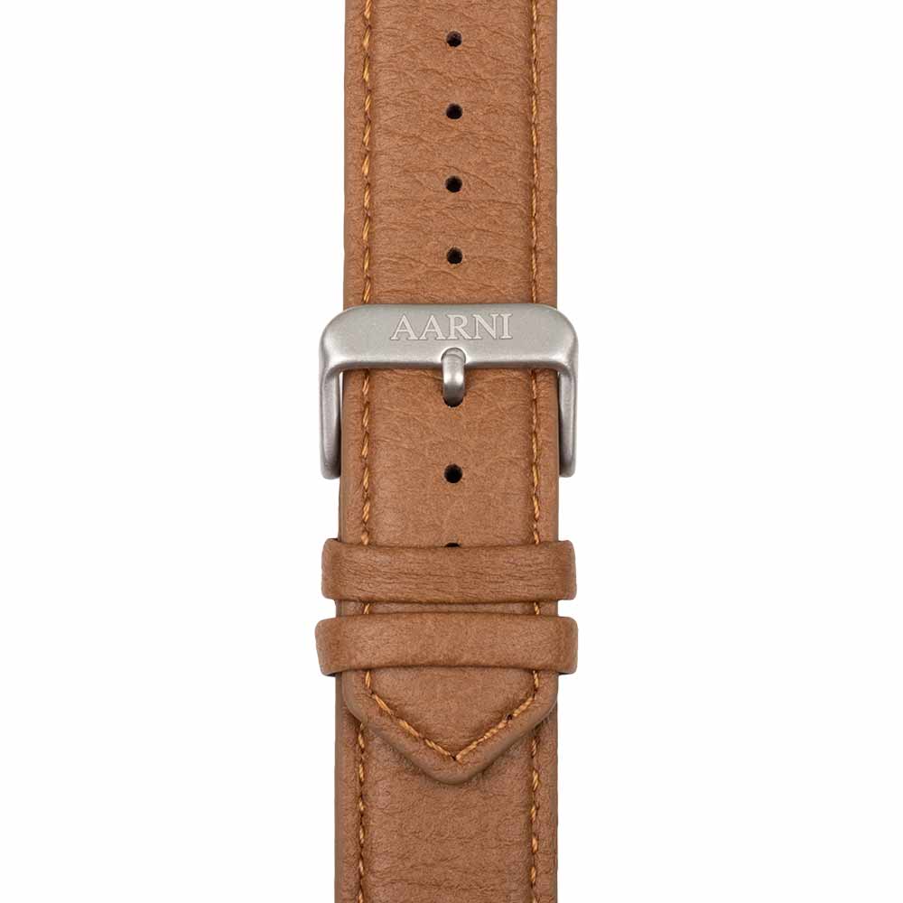 Elk Leather Watch Band 20mm (Cognac) Watch bands Aarni