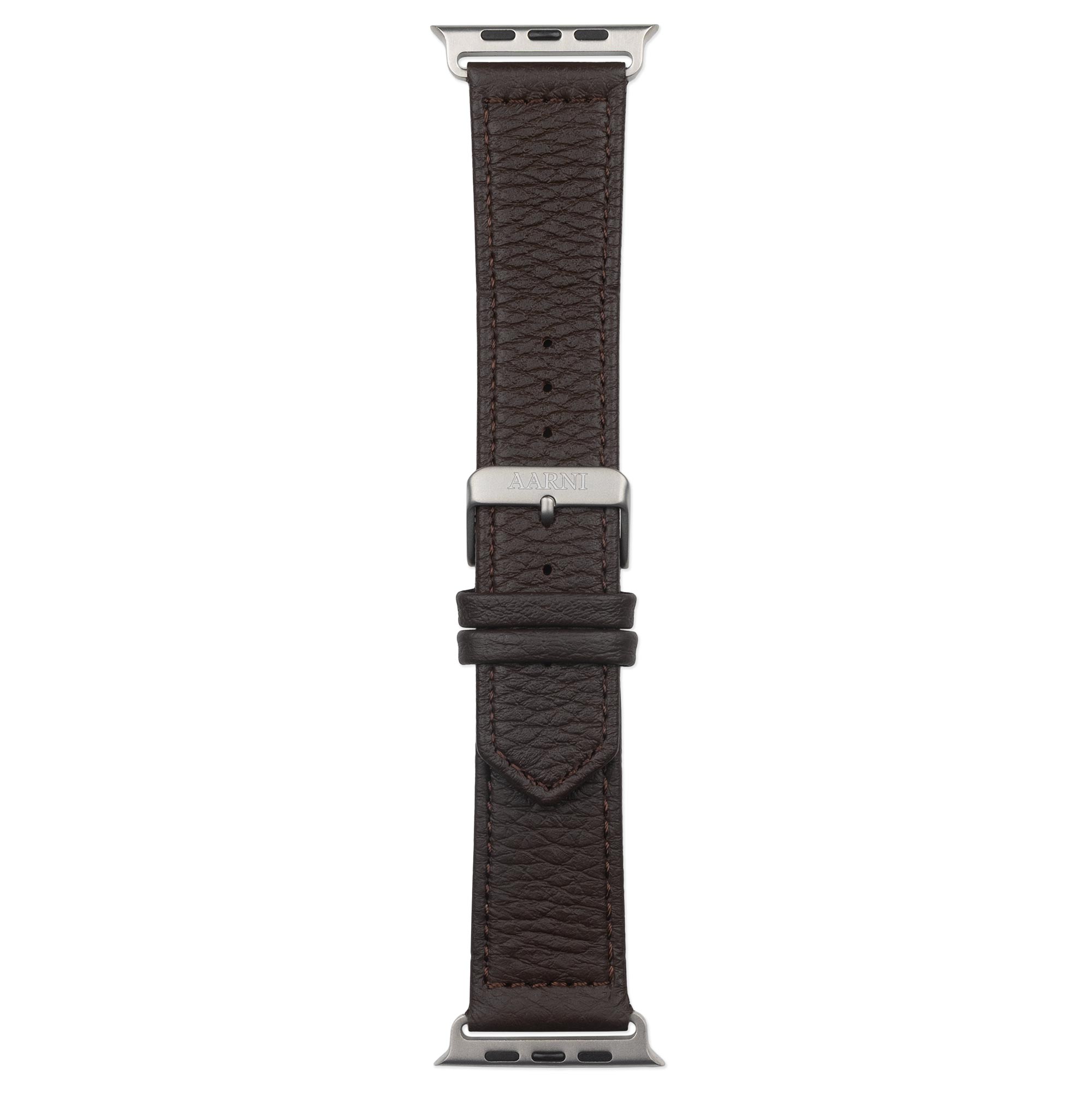 Hirvennahkainen Apple Watch ranneke (tummanruskea)