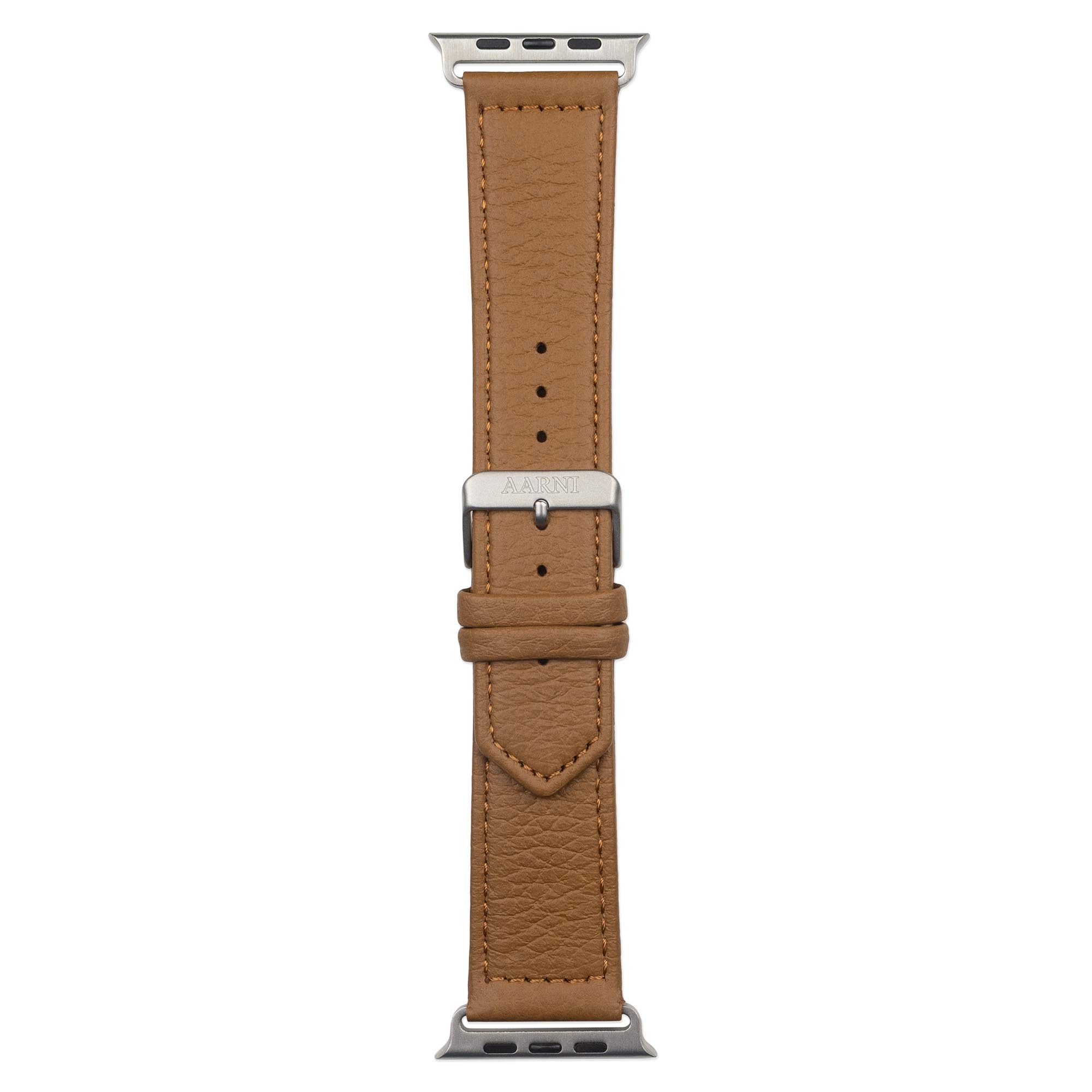 Hirvennahkainen Apple Watch ranneke (konjakki)
