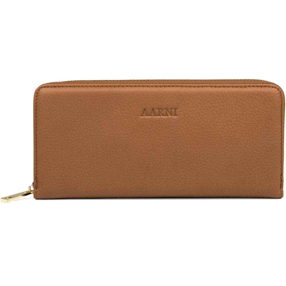Elk Leather Clutch Wallet (Cognac)
