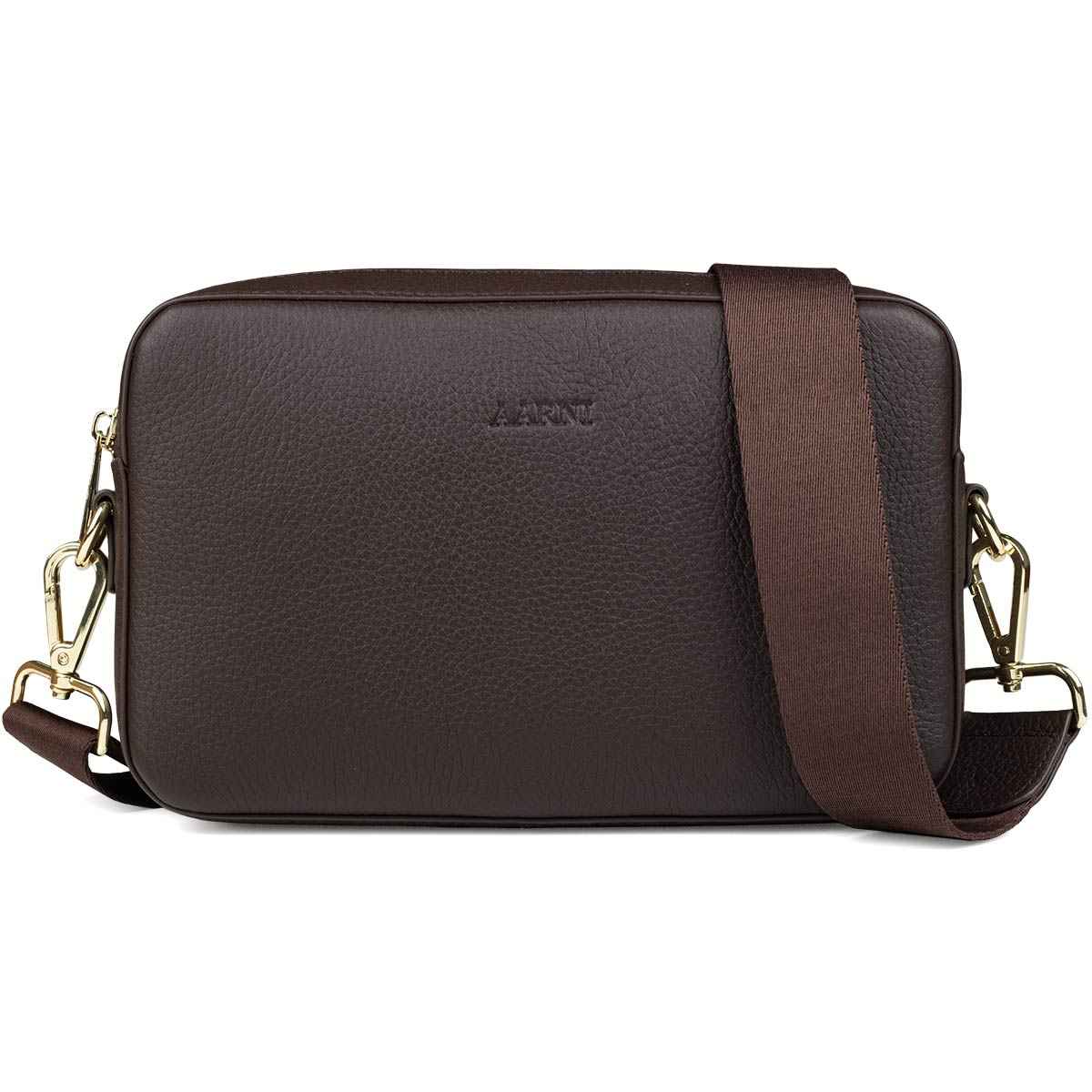 Large Crossbody Bag (Dark Brown)