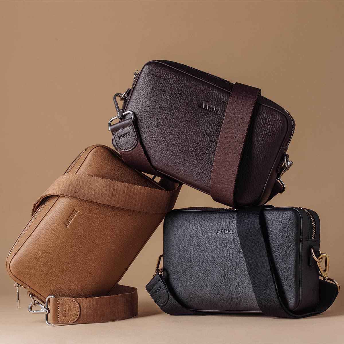 Large Crossbody Bag (Dark Brown)