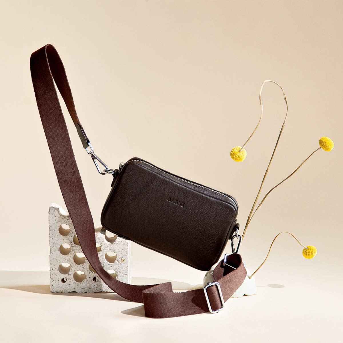 Crossbody Bag (Dark Brown)