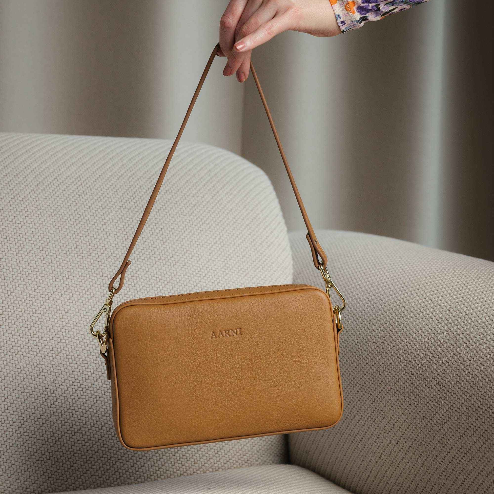 Large Crossbody Bag (Cognac)