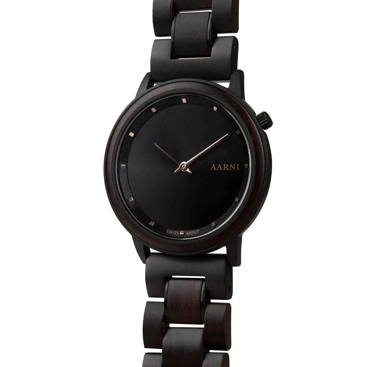 Ebony Wood Watch Band 20mm