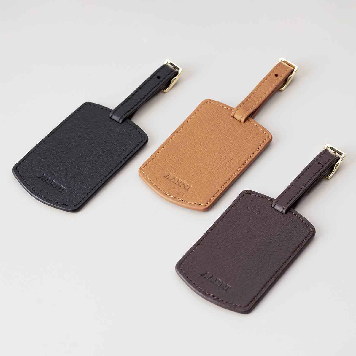 Elk Leather Luggage Tag