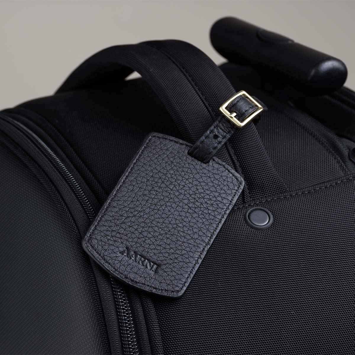 Elk Leather Luggage Tag