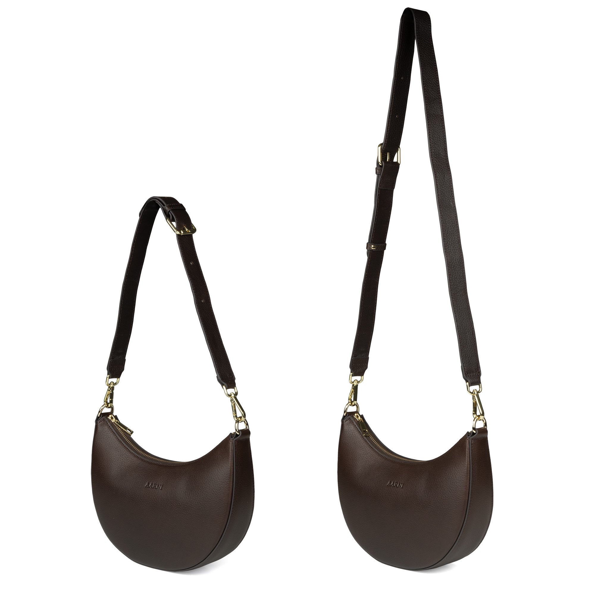 Luna Bag (Dark Brown) | AARNI - Elegant Bags made made of full-grain leather
