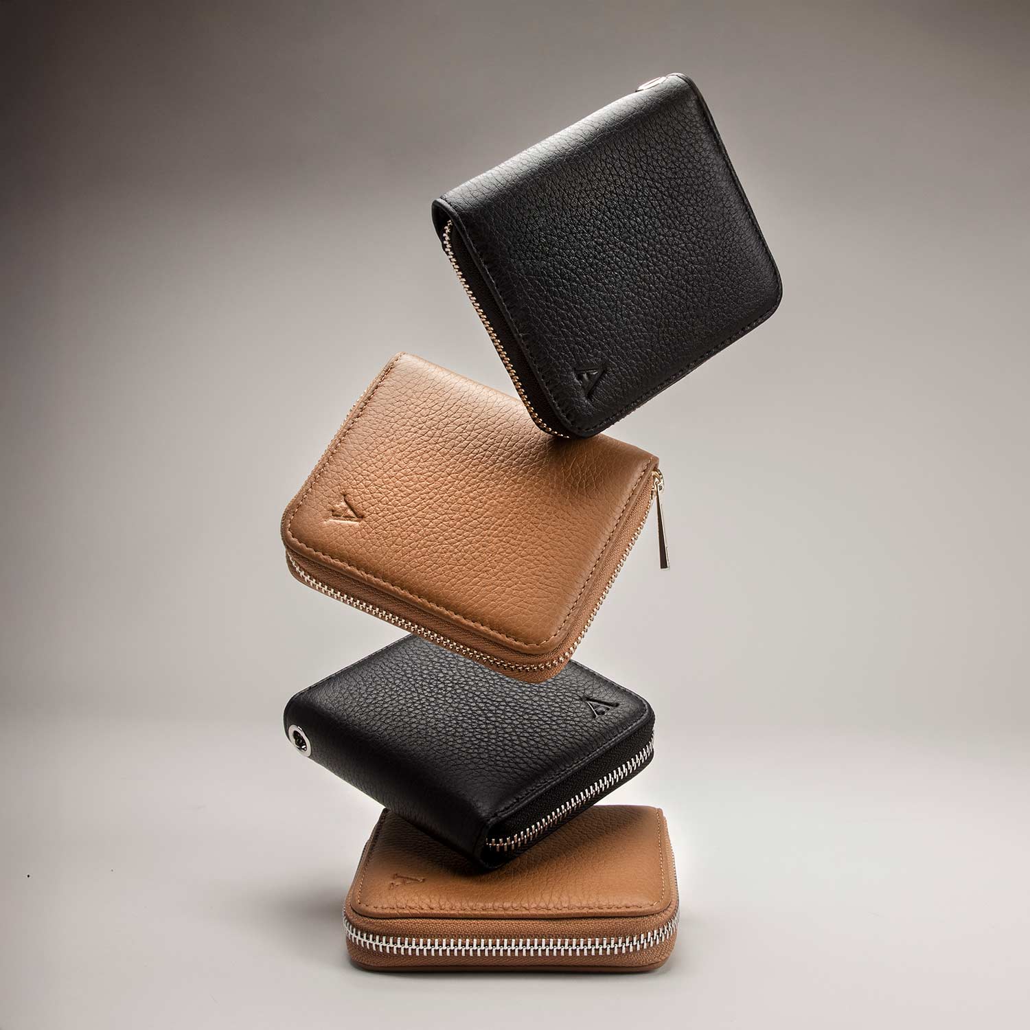 Elk Leather Mini Clutch Wallet (Cognac) Wallets Aarni