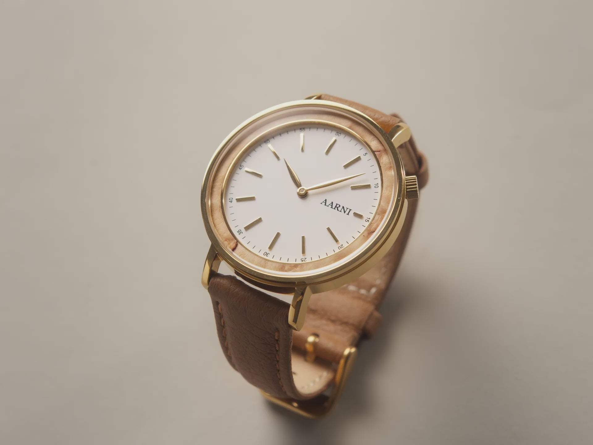 Aurora - Curly Birch Watches Aarni