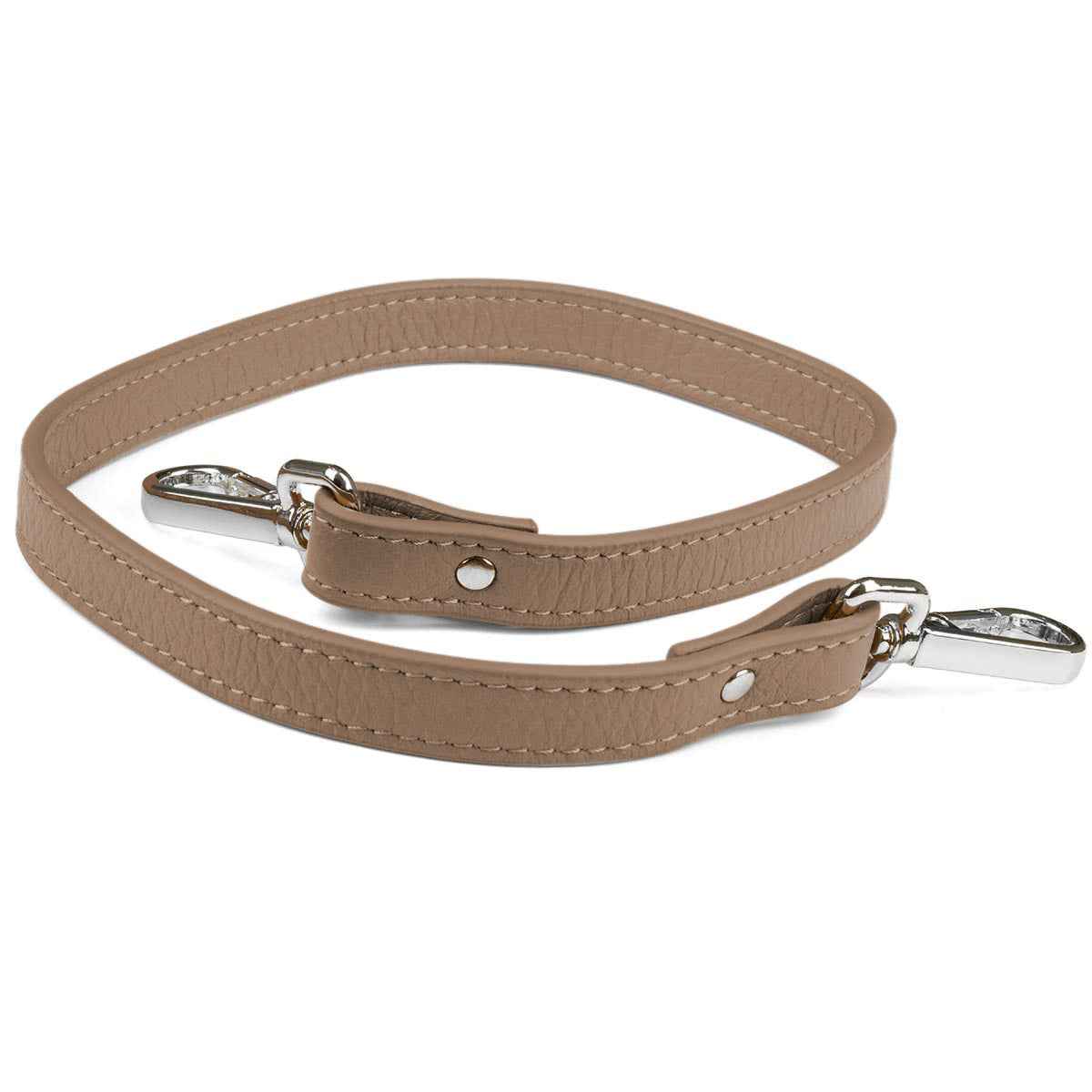 Elk Leather Short Shoulder Strap (Sand)