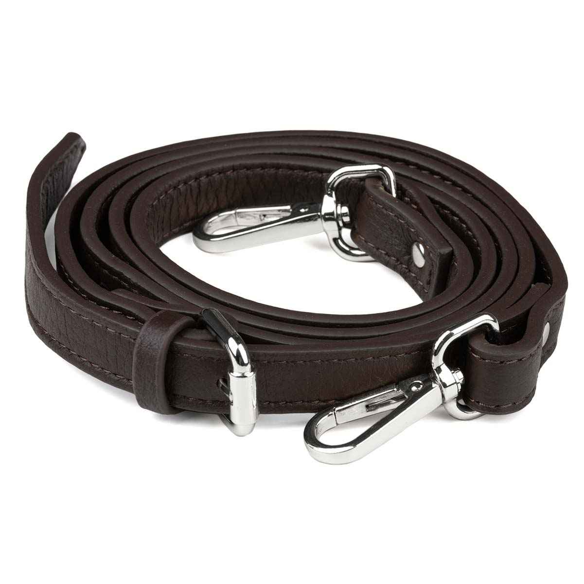 Elk Leather Shoulder Strap (Dark Brown)
