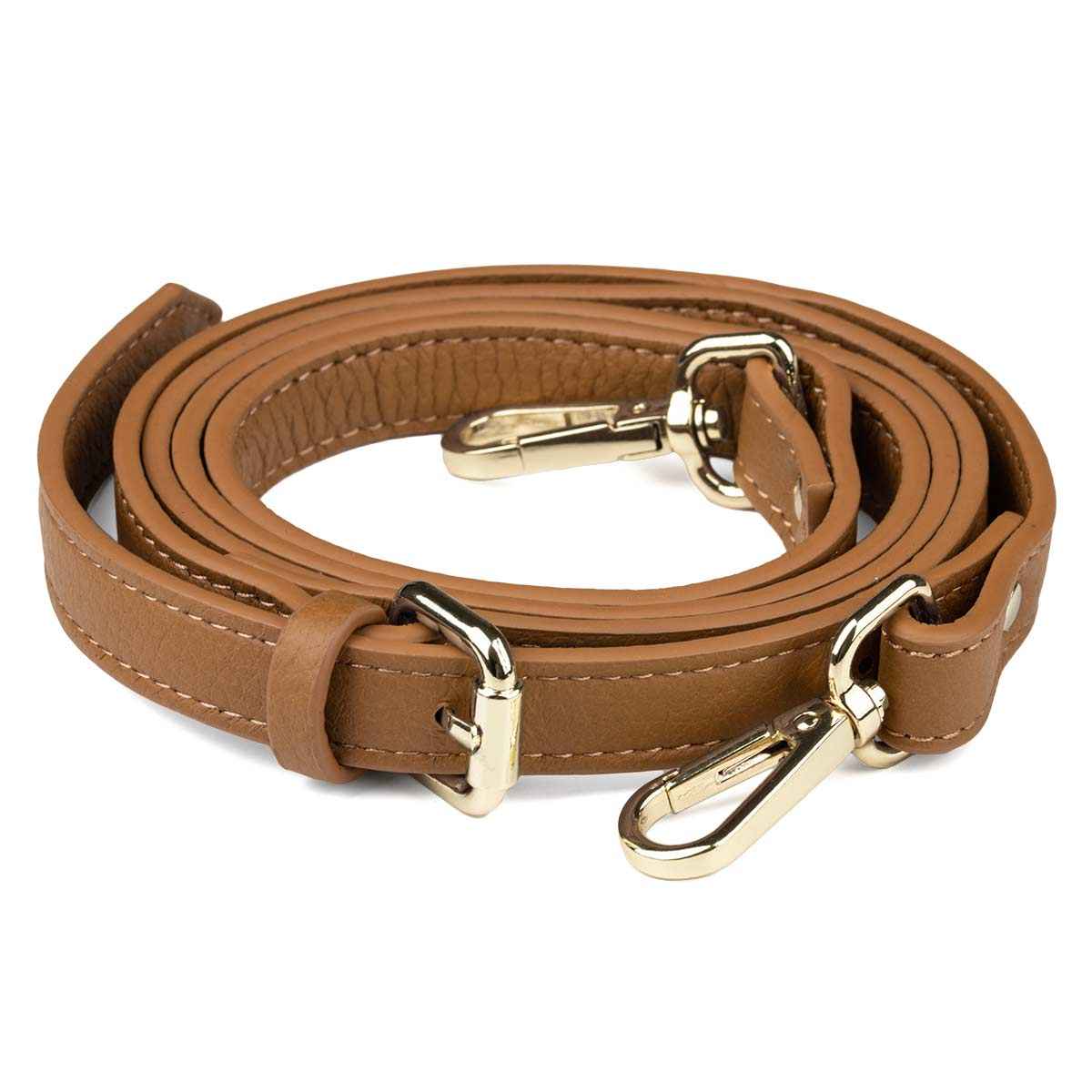 Elk Leather Shoulder Strap (Cognac)