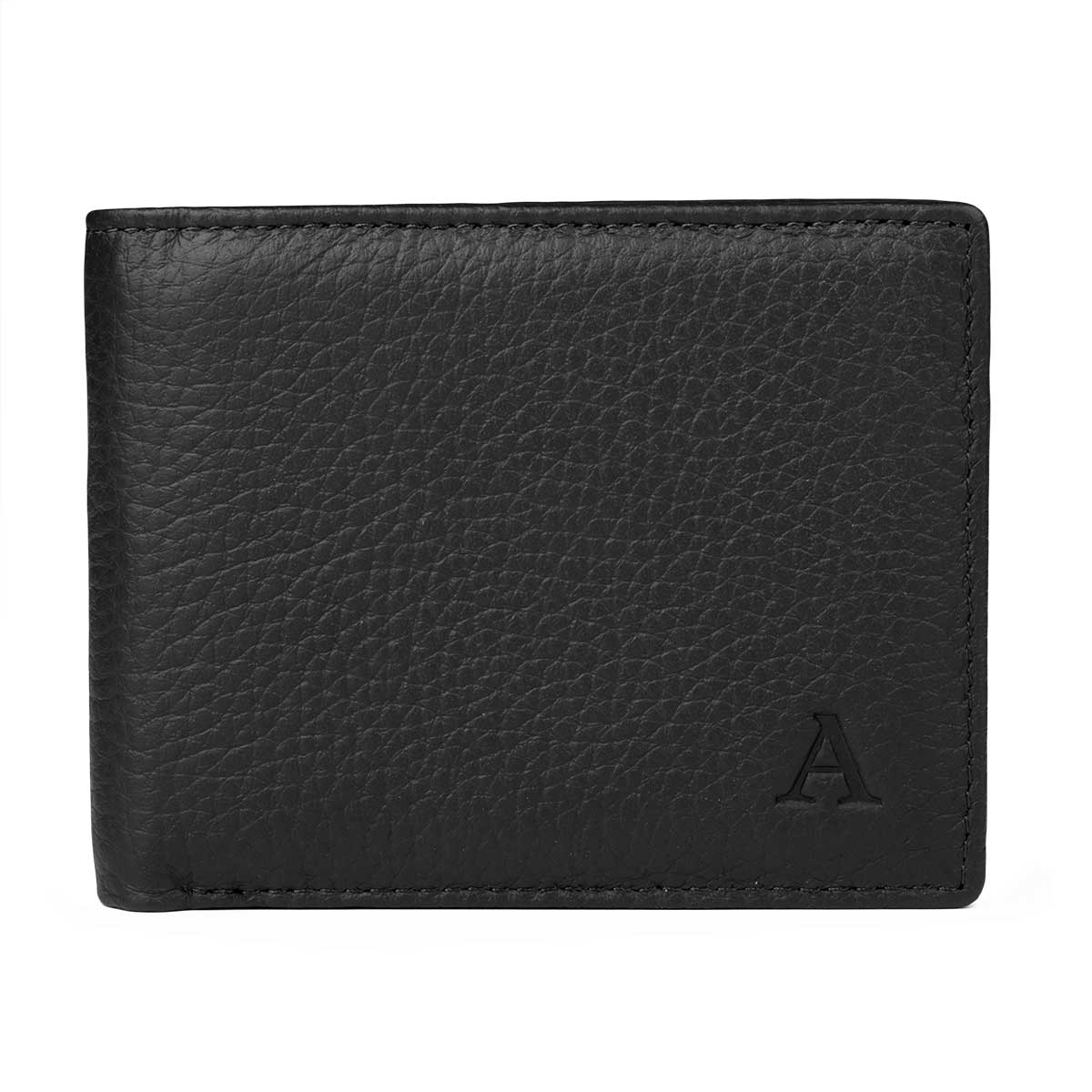 Elk Leather Wallet with Coin Pocket (Black) Wallets Aarni