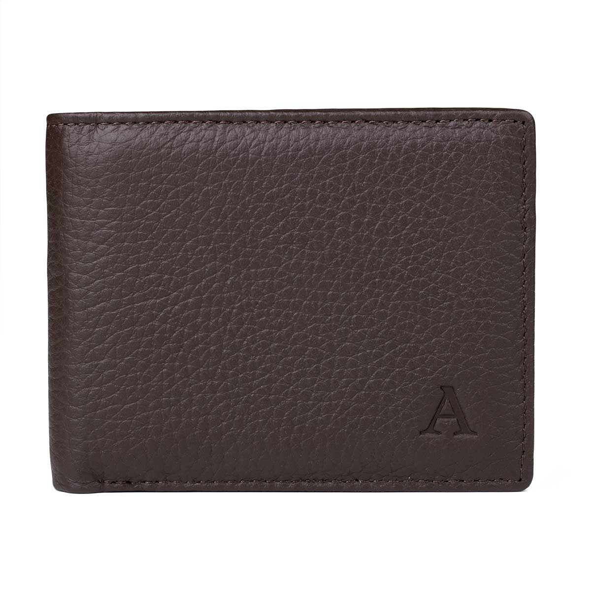 Elk Leather Wallet with Coin Pocket (Dark Brown) Wallets Aarni