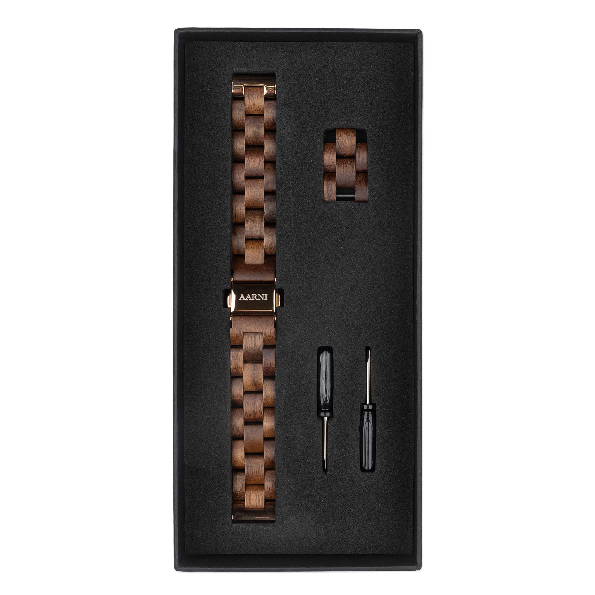 Walnut Wood Watch Band 16mm