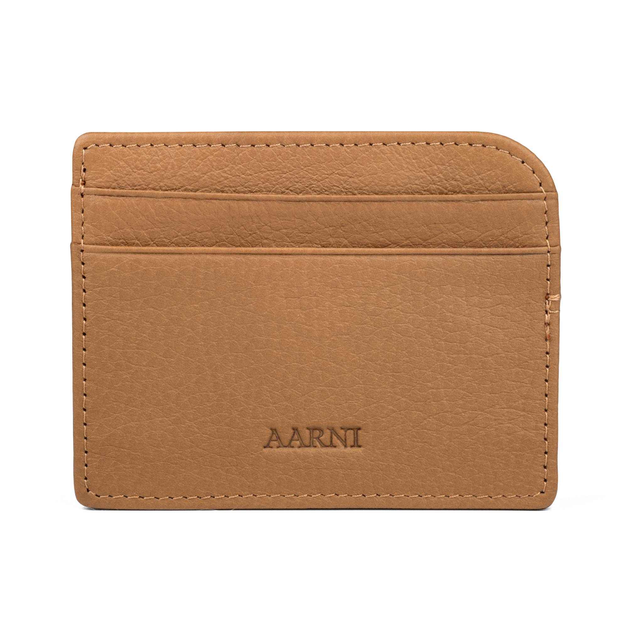 Elk Leather Card Holder (Cognac)