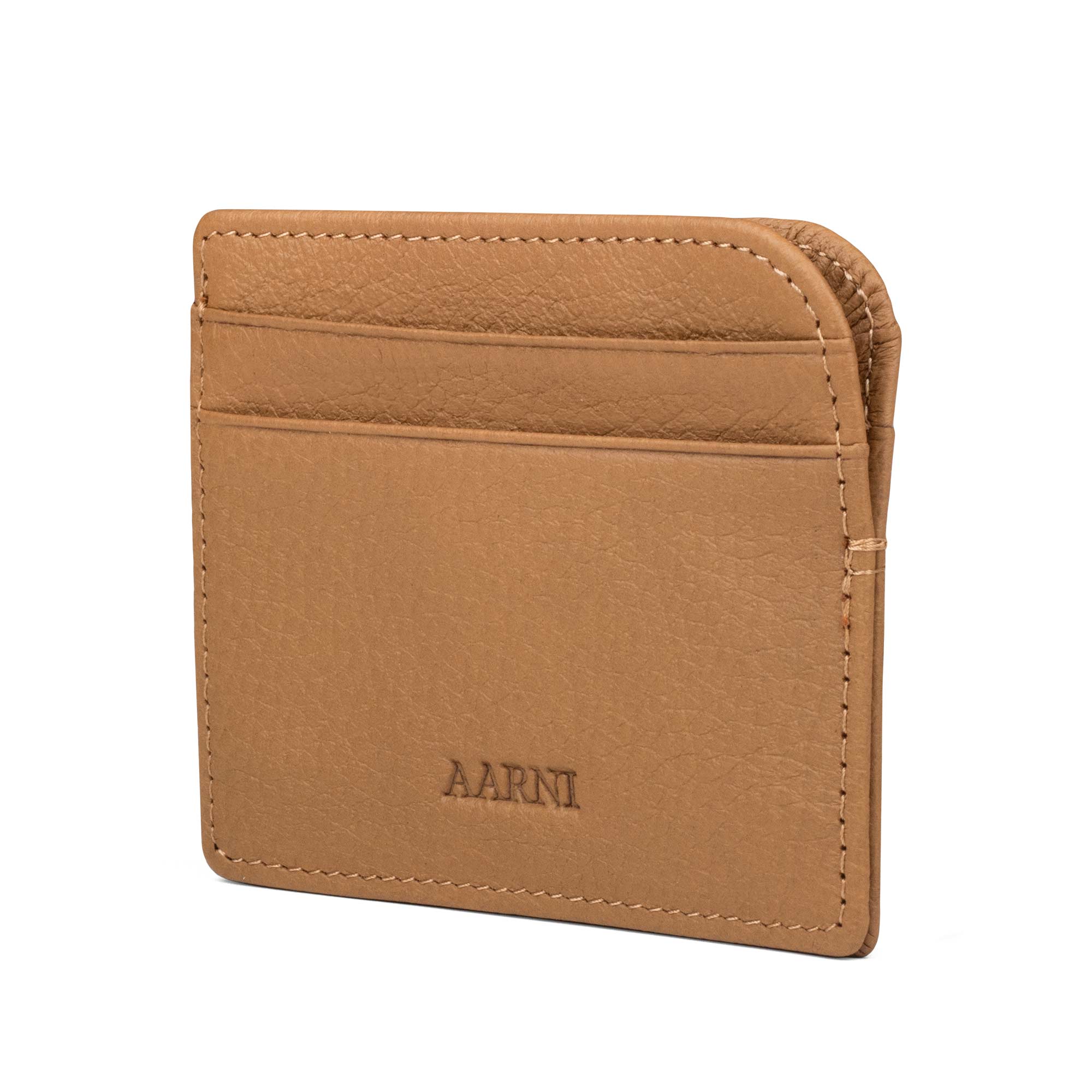 Elk Leather Card Holder (Cognac)