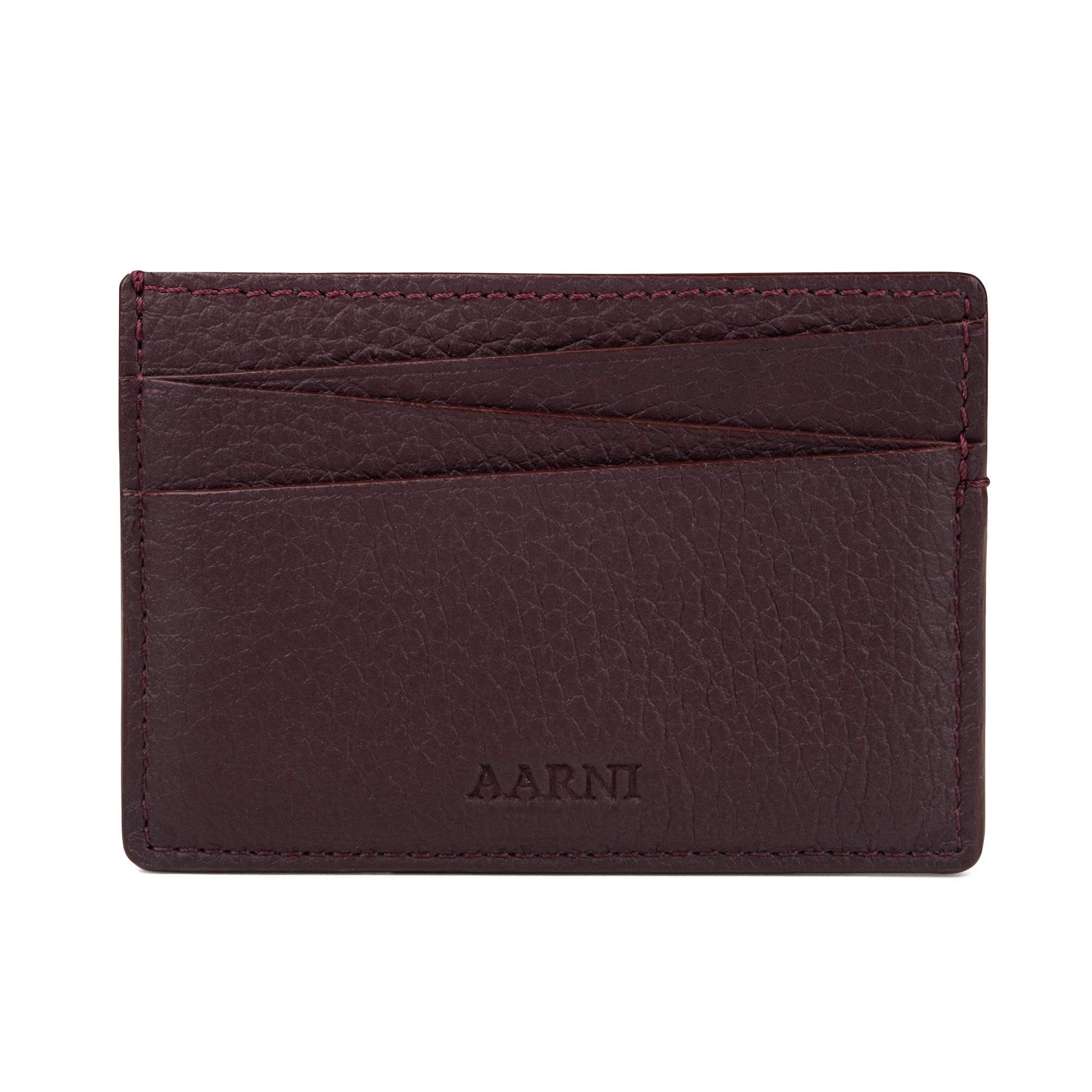 Elk Leather Card Holder (Burgundy - Anniversary Edition)
