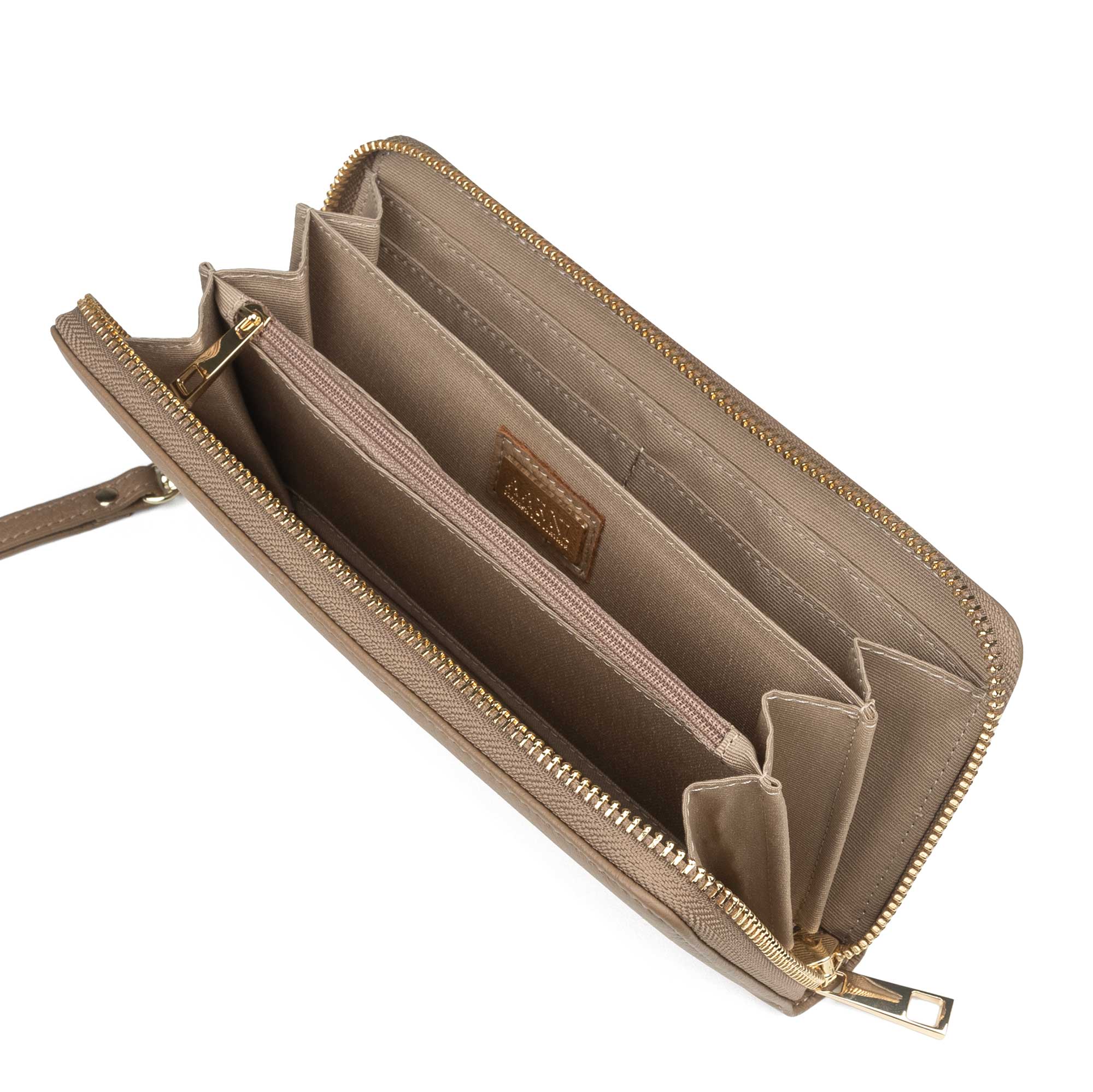 Hirvennahkainen Clutch-lompakko (hiekka)