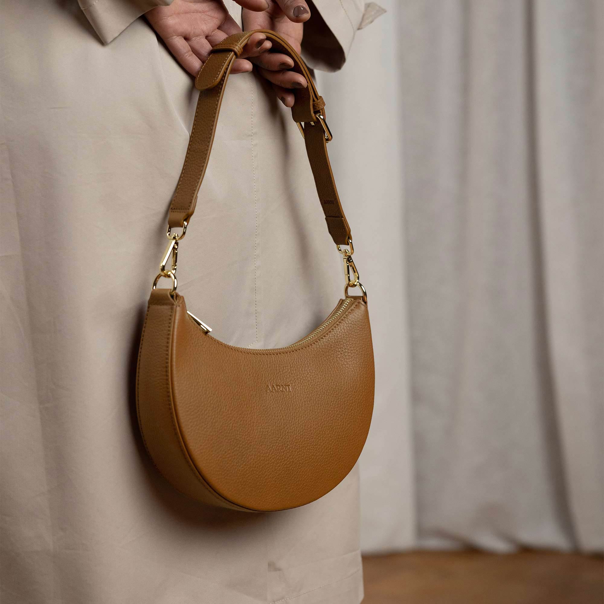 Luna Olkalaukku (konjakki)