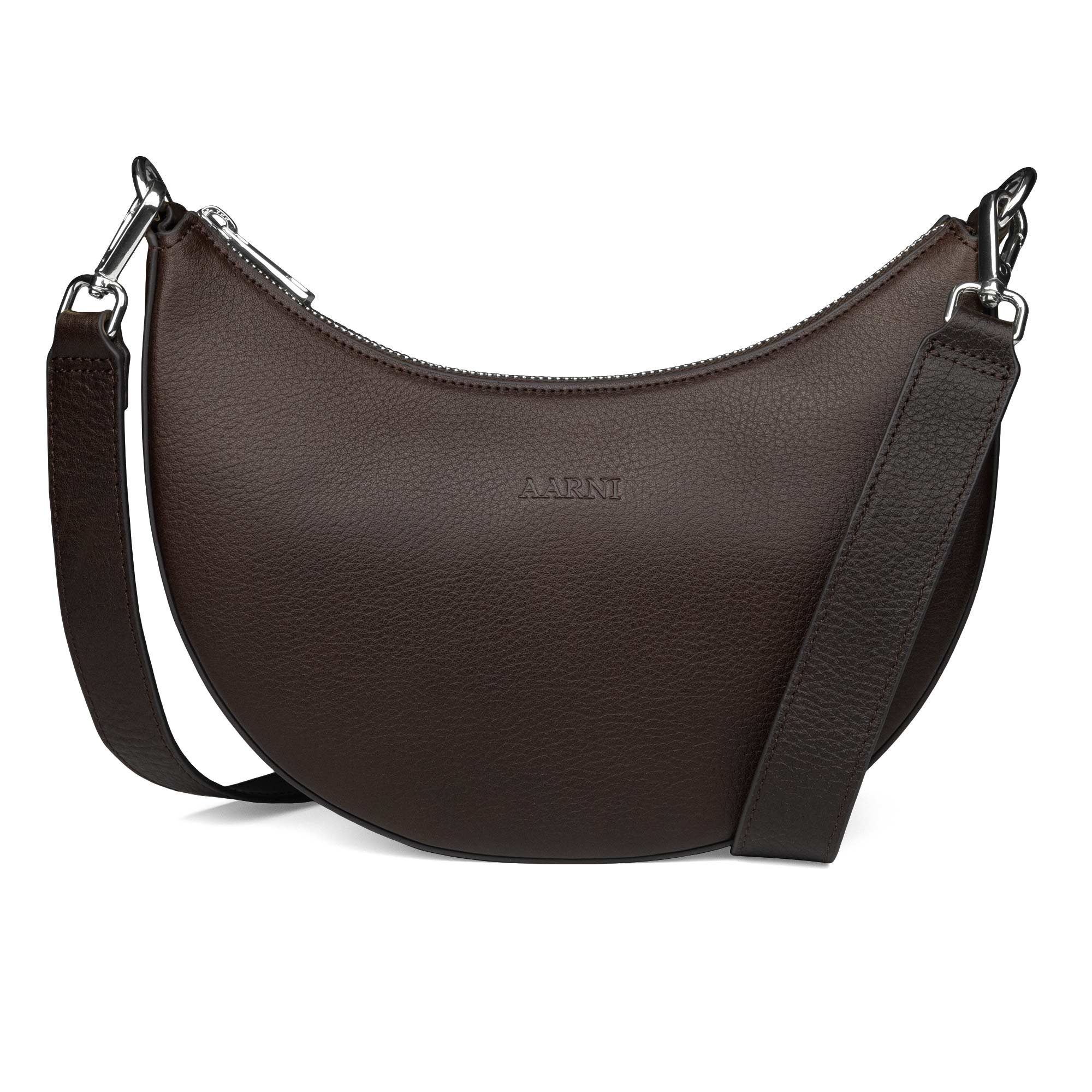 Luna Bag (Dark Brown) | AARNI - Elegant Bags made made of full-grain leather