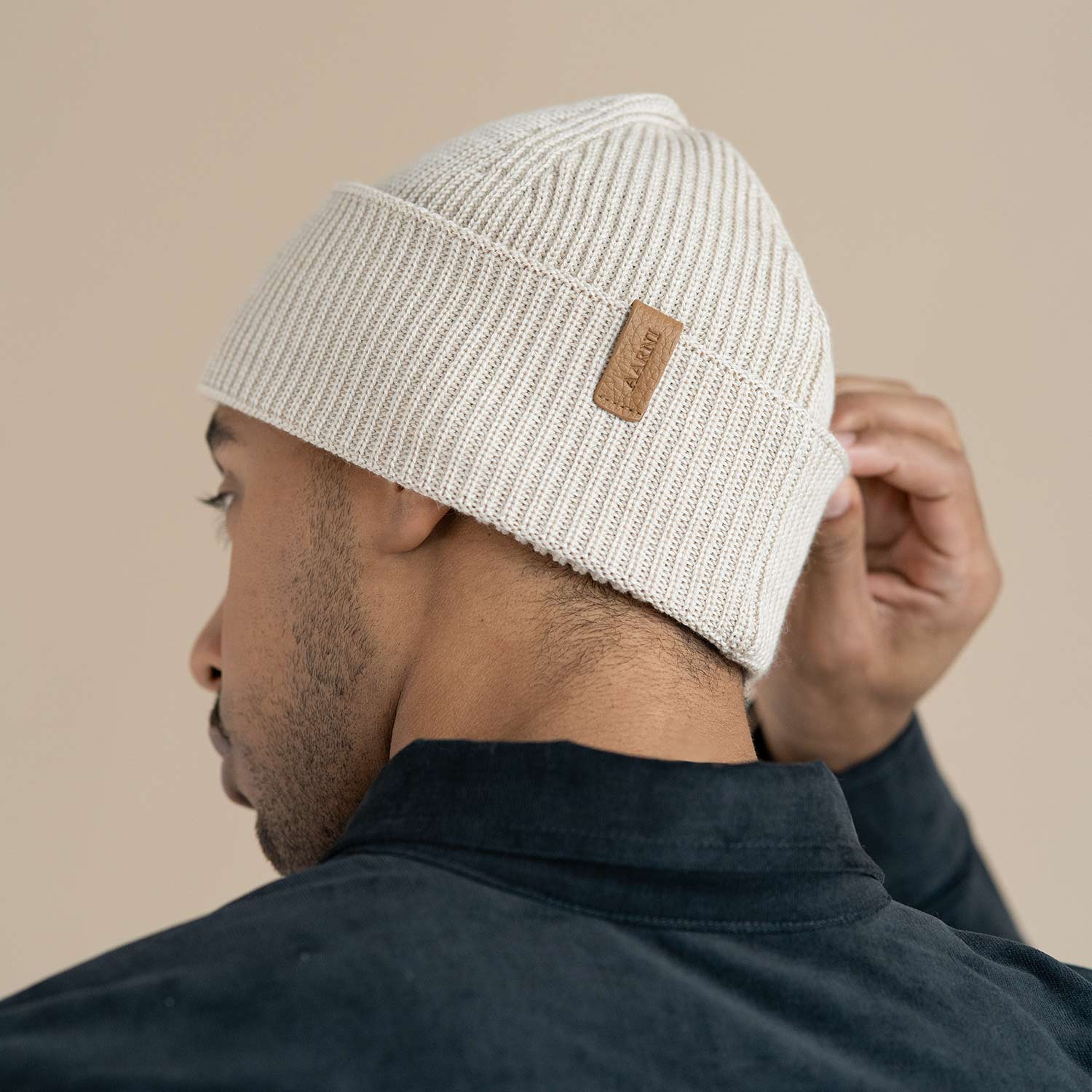 Merino Beanie (Beige)