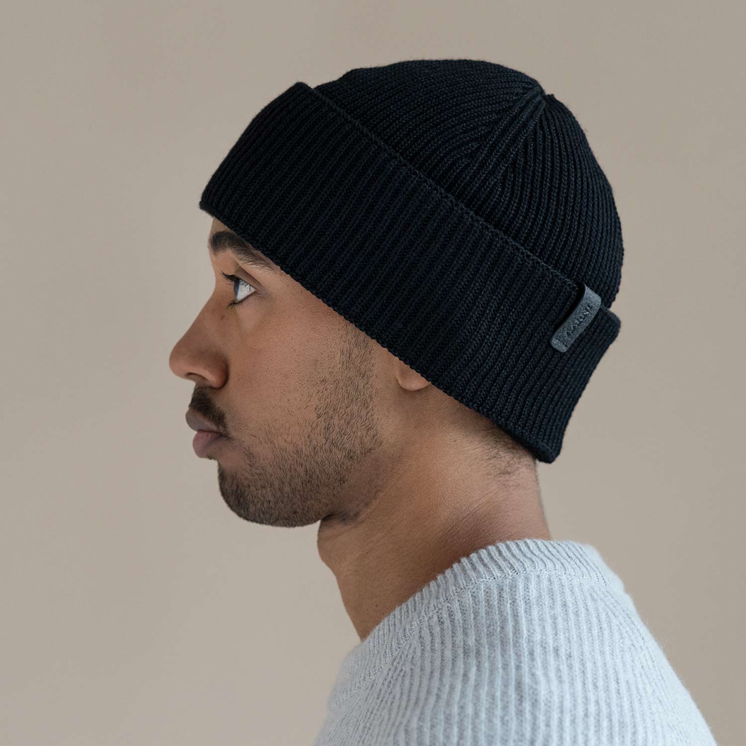 Merino Beanie (Black)