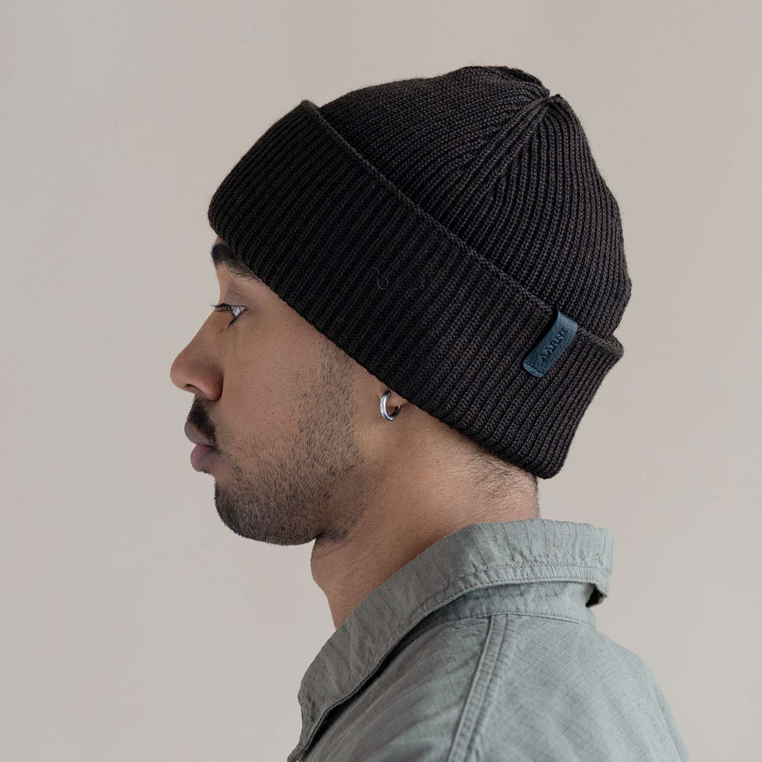 Merino Beanie (Brown)