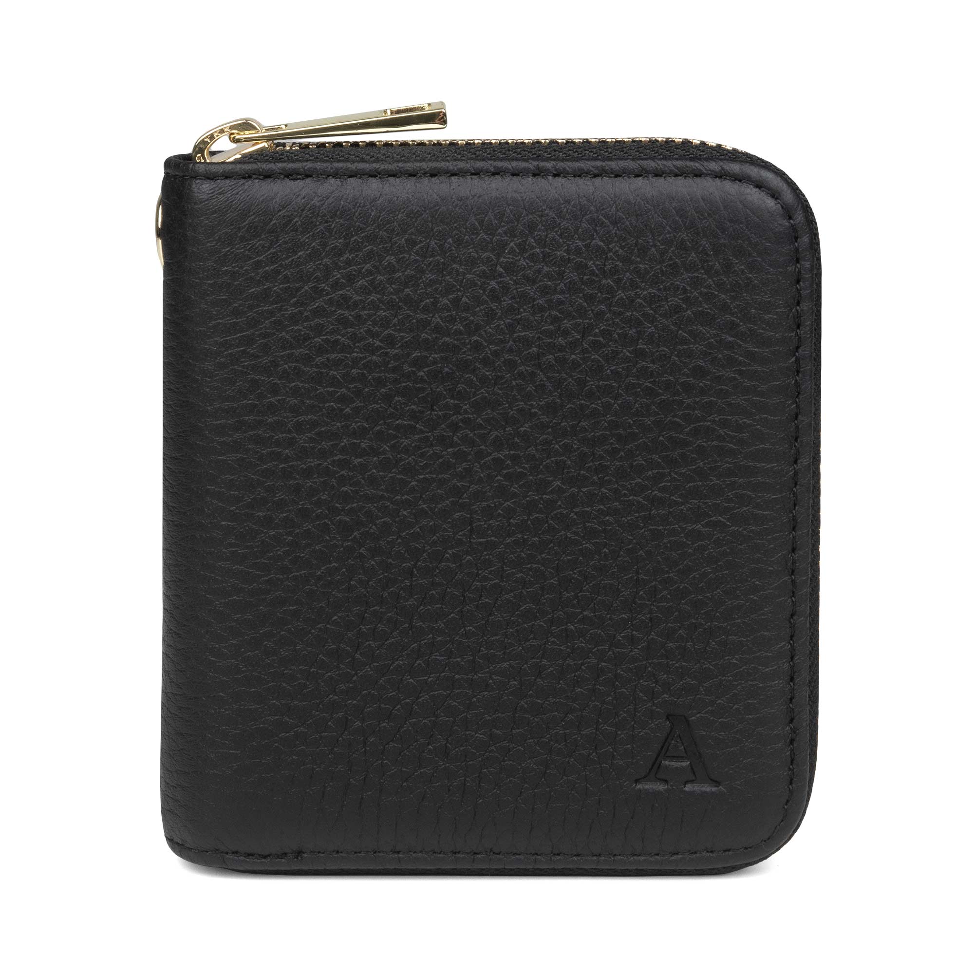 Elk Leather Mini Clutch Wallet (Black) Wallets Aarni