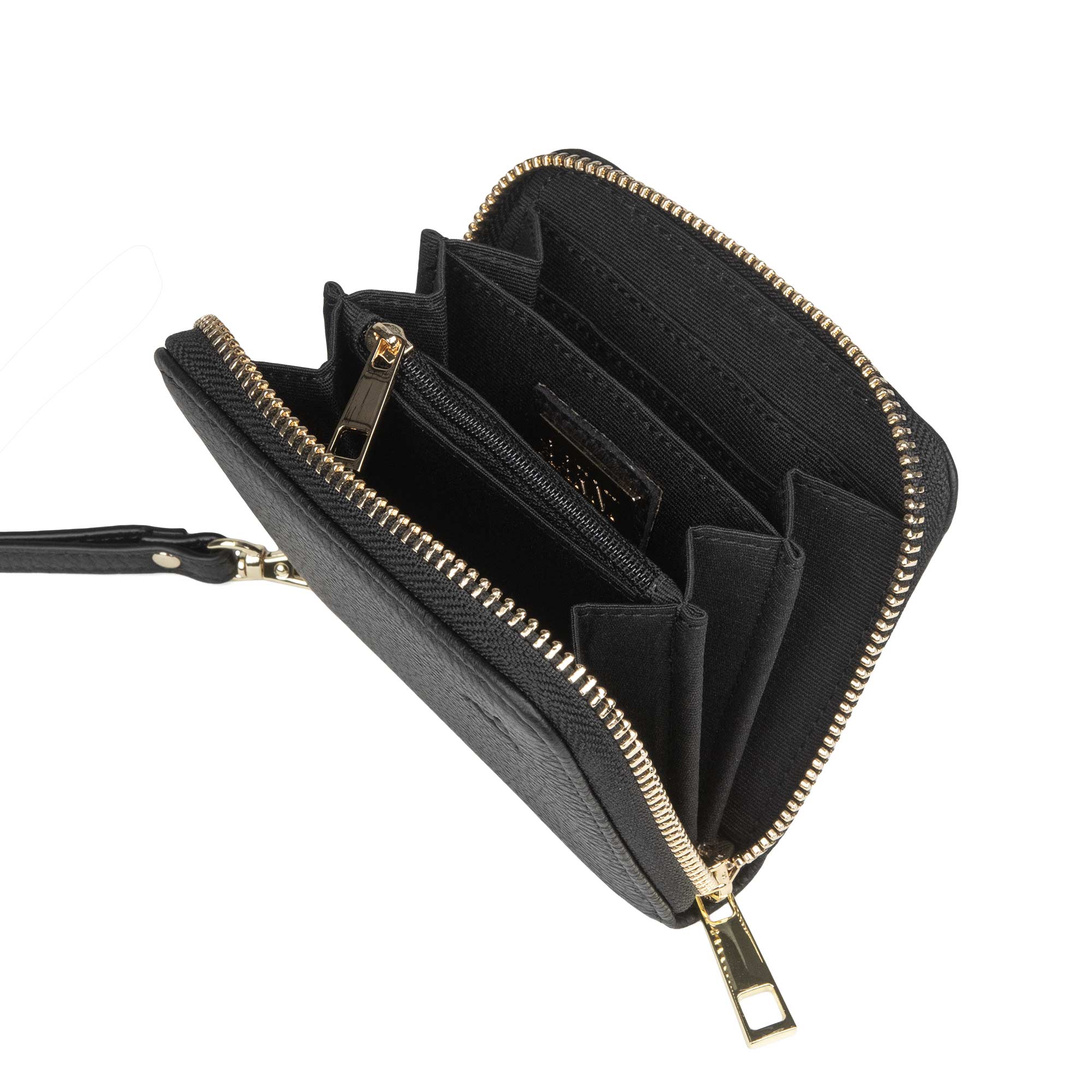 Hirvennahkainen Mini Clutch-lompakko (musta)