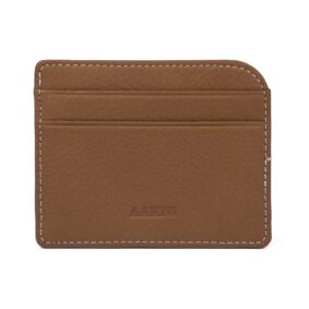 Card holder cognac 2