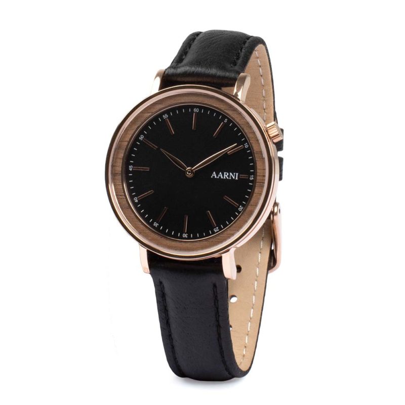 Aurora – Walnut Wood Watch | AARNI – Scandinavian Wooden Watches