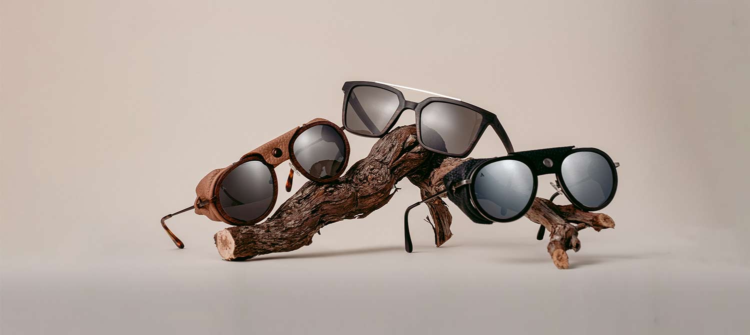 Wooden Sunglasses AARNI Carbon Fiber Core and Premium Materials